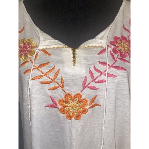 GH Bass & Co. Women's V-Neck, Short Sleeve Shirt/Top Size XXL Blouse Lightweight - Picture 3 of 11